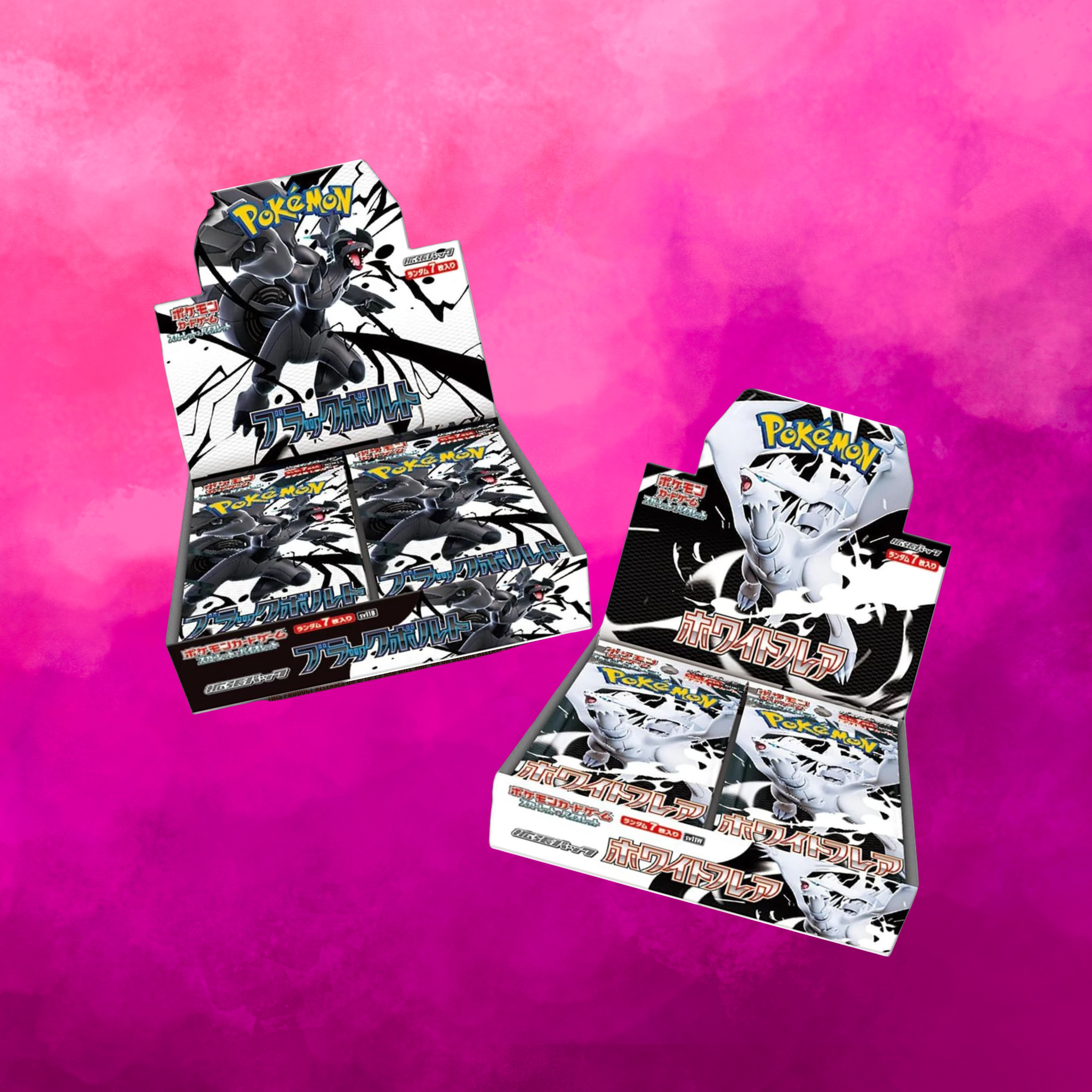 Black Bolt/ White Flare (JP)-Booster Box Fuchsia City Cardhouse Black Bolt/ White Flare (JP)-Booster Box Fuchsia City Cardhouse