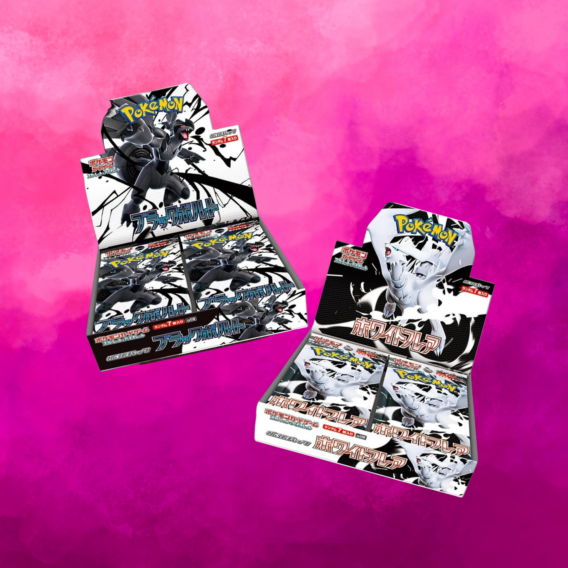Black Bolt/ White Flare (JP)-Booster Box Fuchsia City Cardhouse Black Bolt/ White Flare (JP)-Booster Box Fuchsia City Cardhouse