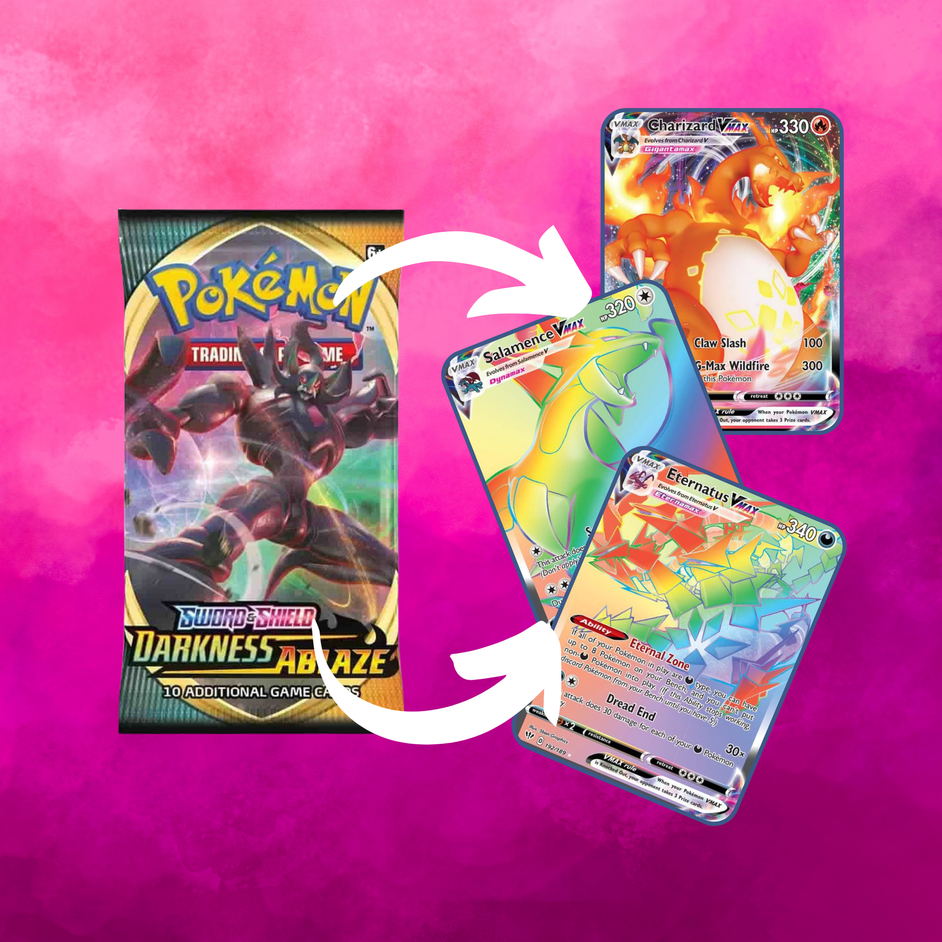 Darkness Ablaze Booster Pack – Fuchsia City Cardhouse